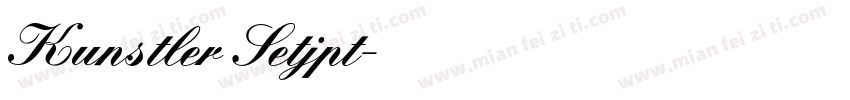 Kunstler Setjpt字体转换